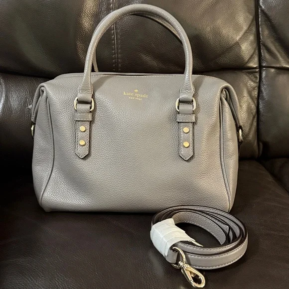 kate spade Bags Kate Spade Dark Gray Leather Kate Spade Rn